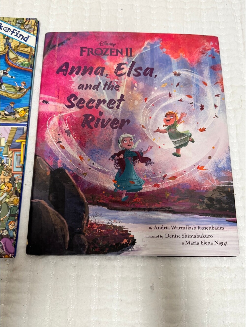 Disney Frozen Hardcover Picture Books Lot Look and Find & Secret River 2 Books - Picture 3 of 5
